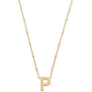 Letters P pendant necklace for women fashion jewelry 14k gold plated brass